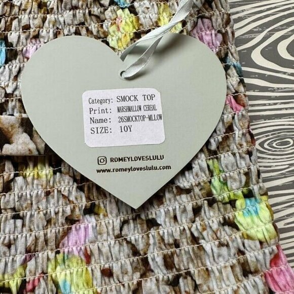 Romey Marshmallow Cereal Smock Top 10 NWT - Picture 5 of 11